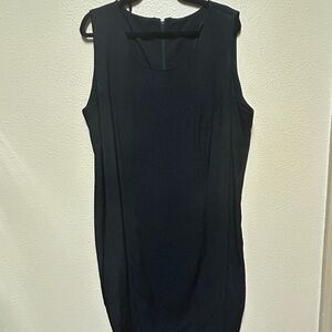 Perceptions Elegant Black Midi Dress